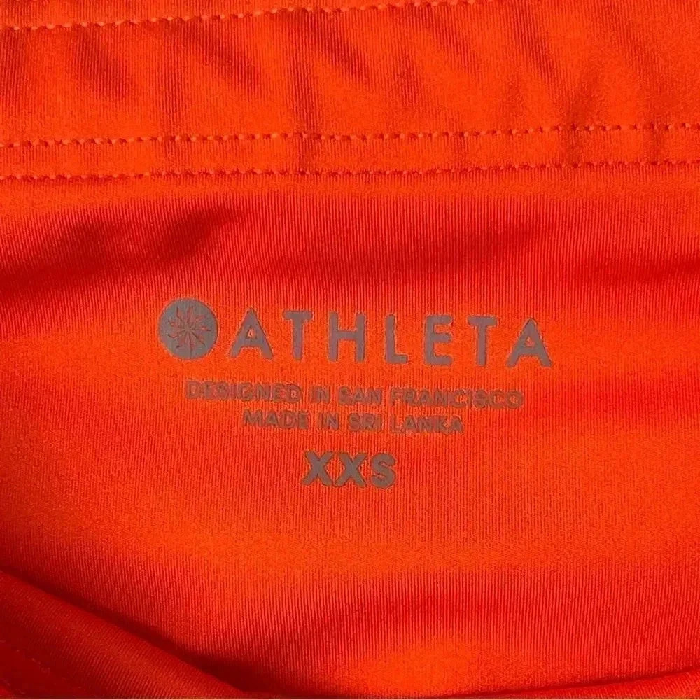 Athleta Women's XXS Velocity Legging Bright Orange Capri Crop Active Yoga - Picture 3 of 9